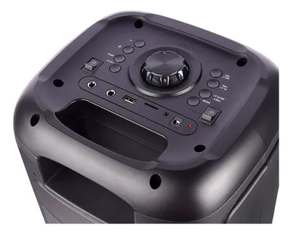 Altavoz Doble Bluetooth Recargable Fiesta Karaoke 8 Pulgadas