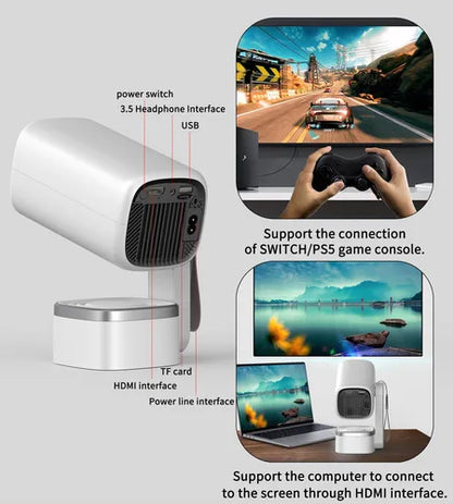 Proyector Inteligente Portátil 4k Con Altavoz