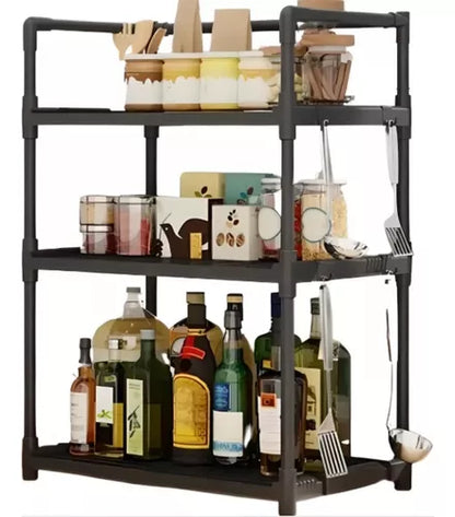 Estante Organizador De Cocina Baño Multifuncional 3 Niveles
