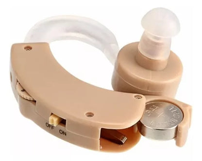 Cyber Sonic ear audífonos ortopédicos para sordos o sordera color crema