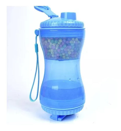 Botella De Agua Y Comida 2 En 1 Para Mascotas Portátil