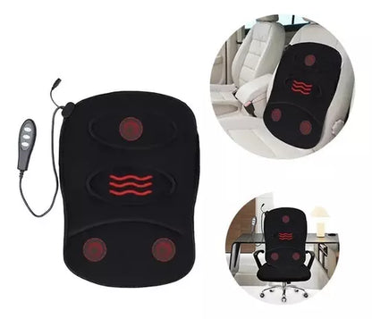Cojín Asiento Masajeador P/ Auto Oficina Hogar Lumbar Cuello