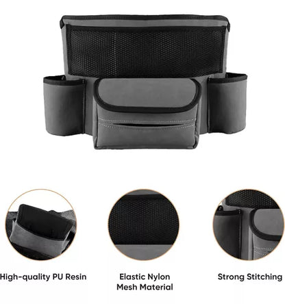 Soporte De Bolso Coche Entre Asientos Bolsa De Almacenamient Color Gris Oscuro Lisa