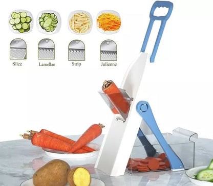 Cortador Rebanador De Verduras De Mandolina Seguro 5 En 1