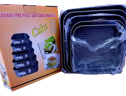 Set 6 Moldes Torta Desmontables Antiadherentes