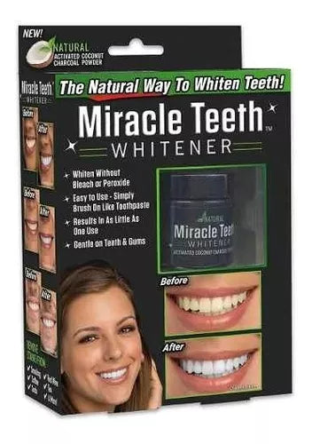 Blanqueador Dental Natural Polvo Carbón