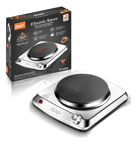Encimera Estufa Eléctrica Acero 1 Plato 1000w Raf R.8204