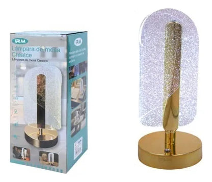 Lámpara De Mesa Decorativa Lujosa Sofisticada Usb Acrílico