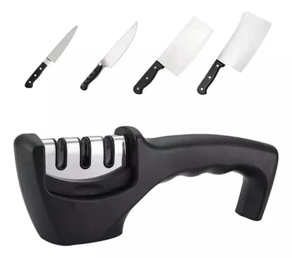 Afilador De Cuchillo Tijera Cocina 3 Etapas Acero Y Cerámica