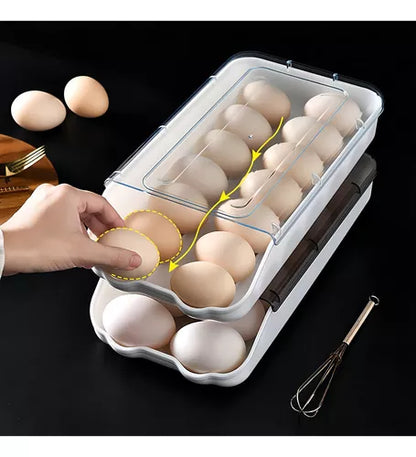 Caja De Almacenamiento De Huevos Bandeja Plástico