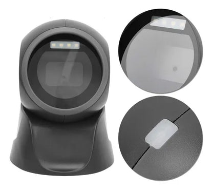 Scanner 1d 2d De Escritorio Usb Láser Lector Código De Barra Color Negro