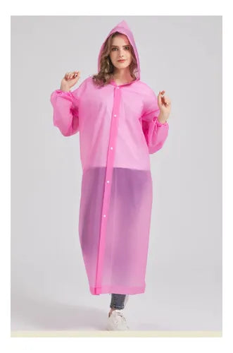 Poncho Impermeable Con Capucha Lluvia Viento Unisex