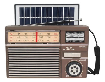 Radio Retro Solar Usb Bluetooth Portátil Vintage Mk-391s