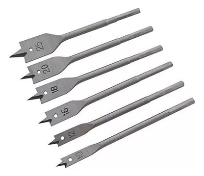 Set De Brocas Paleta Madera Planas Centradoras