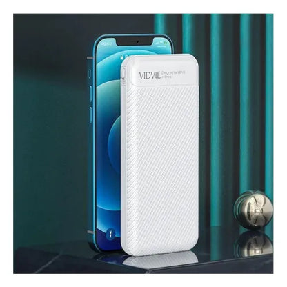 Cargador Portátil Power Bank Vidvie 10000mah 18w Pb760 Color Blanco