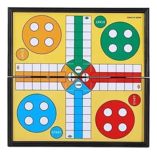 Juego De Mesa Ludo Magnético Clásico Tablero Familiar