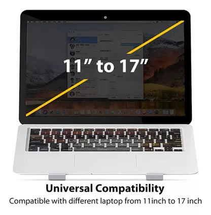 Soporte Alzador Notebook Plegable Base Inclinable De Laptop Color Blanco