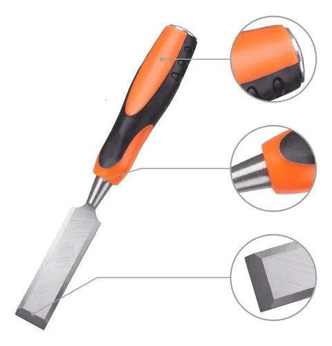 Formón Para Madera Cincel Mango Ergonómico 3/8 10mm