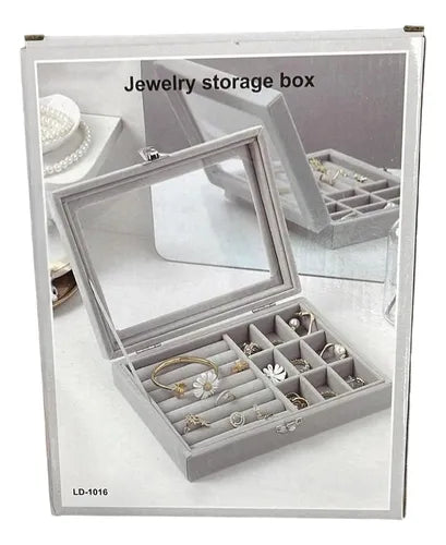 Joyero Caja Exhibición Estuche Organizador De Joyas Ld-1016