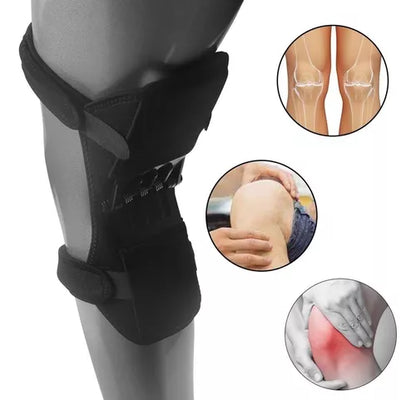 Rodillera Articulación Refuerzo Para Ejercicio Powerknee Color Negro
