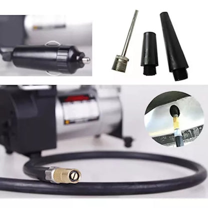 Compresor Aire Metalico Vehiculo 12v Auto Moto Color Plateado