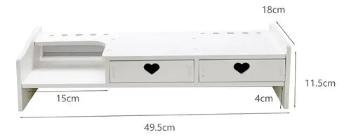 Elevador Soporte De Monitor Sobre Mesa Armable Organizador