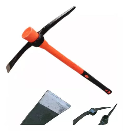 Picota Y Azadón Mango De Fibra Jardinería Construcción