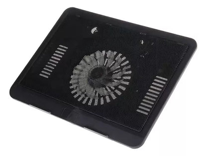 Ventilador Alzador De Notebook Usb Fan Coolers N191 Color Negro LED Azul