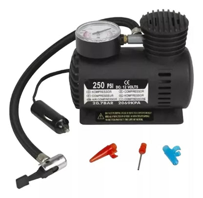 Compresor De Aire Mini Inflador 12v Portátil 250psi