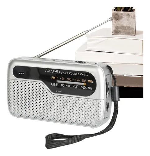 Radio De Bolsillo Portátil Am/fm Mk-6