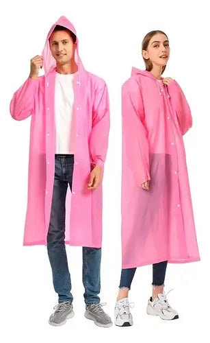 Poncho Impermeable Con Capucha Lluvia Viento Unisex