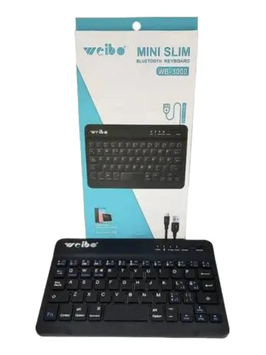 Teclado Mini Slim Inalámbrico Bluetooth Keyboard Wb-3000