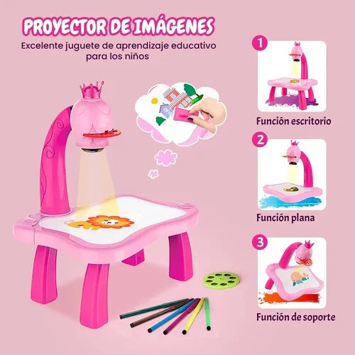 Mesa Proyector Para Dibujar Y Pintar Infantil Didáctico