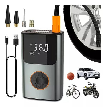 Compresor Inflador De Aire Portátil Digital 2000mah*2