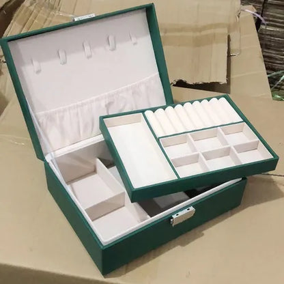 Joyero Caja De Almacenamiento De Joyas Con Cerradura