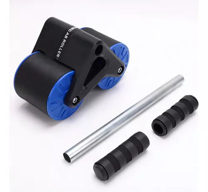 Rueda Abdominal Rodillo Doble Para Ejercicios Flexiones Color Rojo