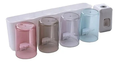 Organizador Cepillos Dientes Vasos Baño Dispensador Pasta