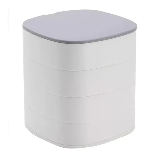 Caja Joyero Organizador Joyero Rotativo De 4 Cajones