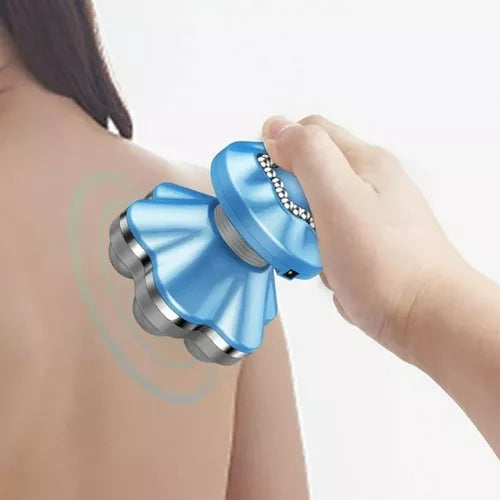 Mini Masajeador Eléctrico Cuello Hombros Espalda Pilas Y Usb
