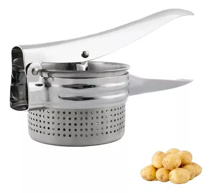 Prensador Aplastador Patatas Frutas Verdura Acero