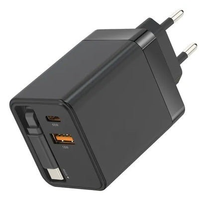 Cargador Retráctil Cargador Usb C Cable Retráctil 50w
