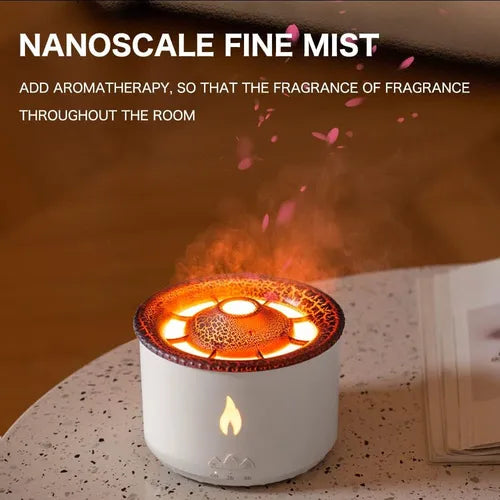 Humidificador Difusor De Aromas Volcán Erupción Ultrasónico