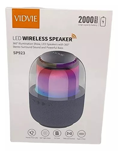 Parlante Vidvie SP923 portátil con bluetooth azul marino