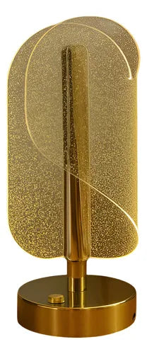 Lámpara De Mesa Decorativa Lujosa Sofisticada Usb Acrílico