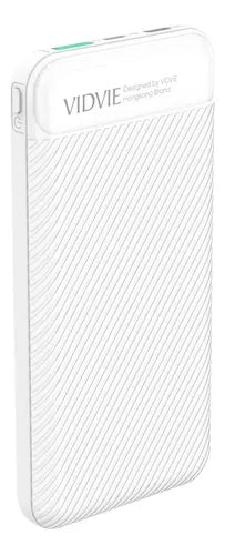 Cargador Portátil Power Bank Vidvie 10000mah 18w Pb760 Color Blanco