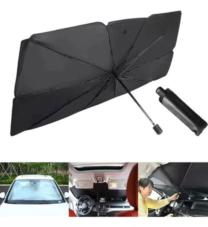 Parasol Plegable En Forma De Paraguas Para Coche