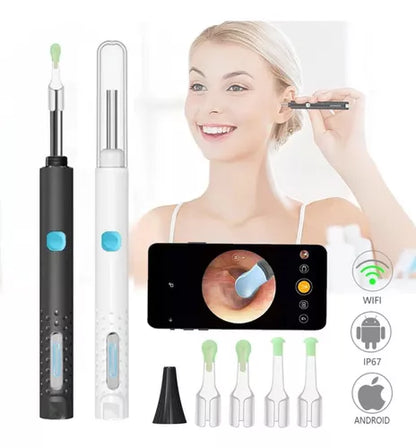 Kit De Limpieza De Oídos Con Cámara Otoscopio 1080p Wifi