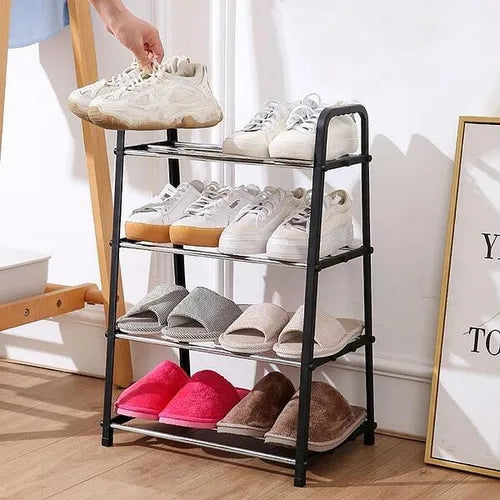 Zapatero Rack 4 Niveles Organizador Estante Multifuncional