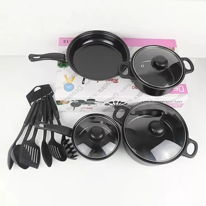 Batería De Cocina Antiadherente Juego De Ollas Y Utensilios