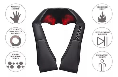 Masajeador De Cuello Espalda Hombros Calor Relajación